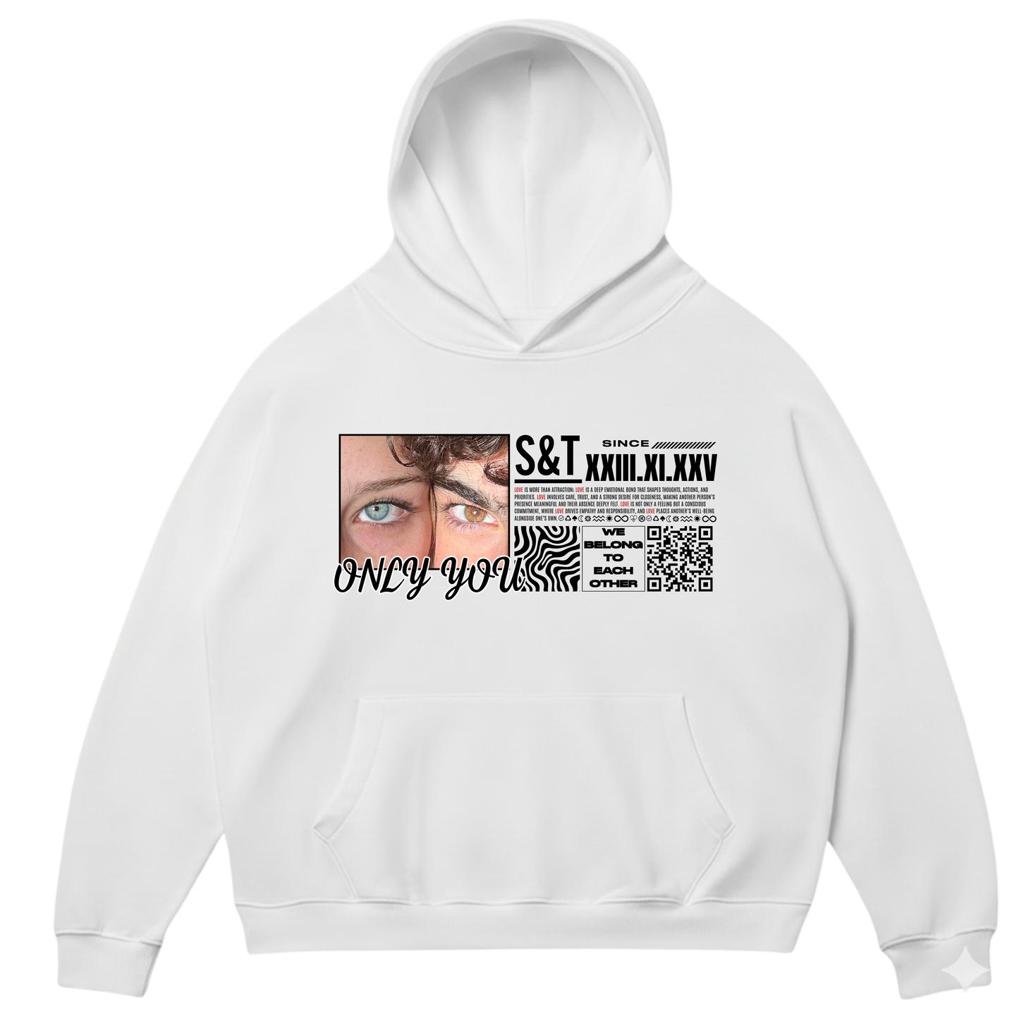 CODALY™ Kişiye Özel QR Tasarım Hoodie #1