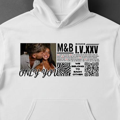 CODALY™ Kişiye Özel QR Tasarım Hoodie #1
