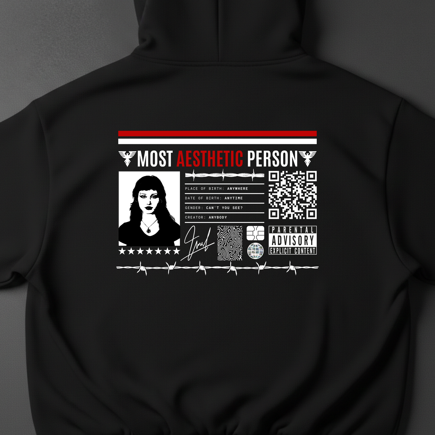 CODALY™ Kişiye Özel QR Tasarım Hoodie #2