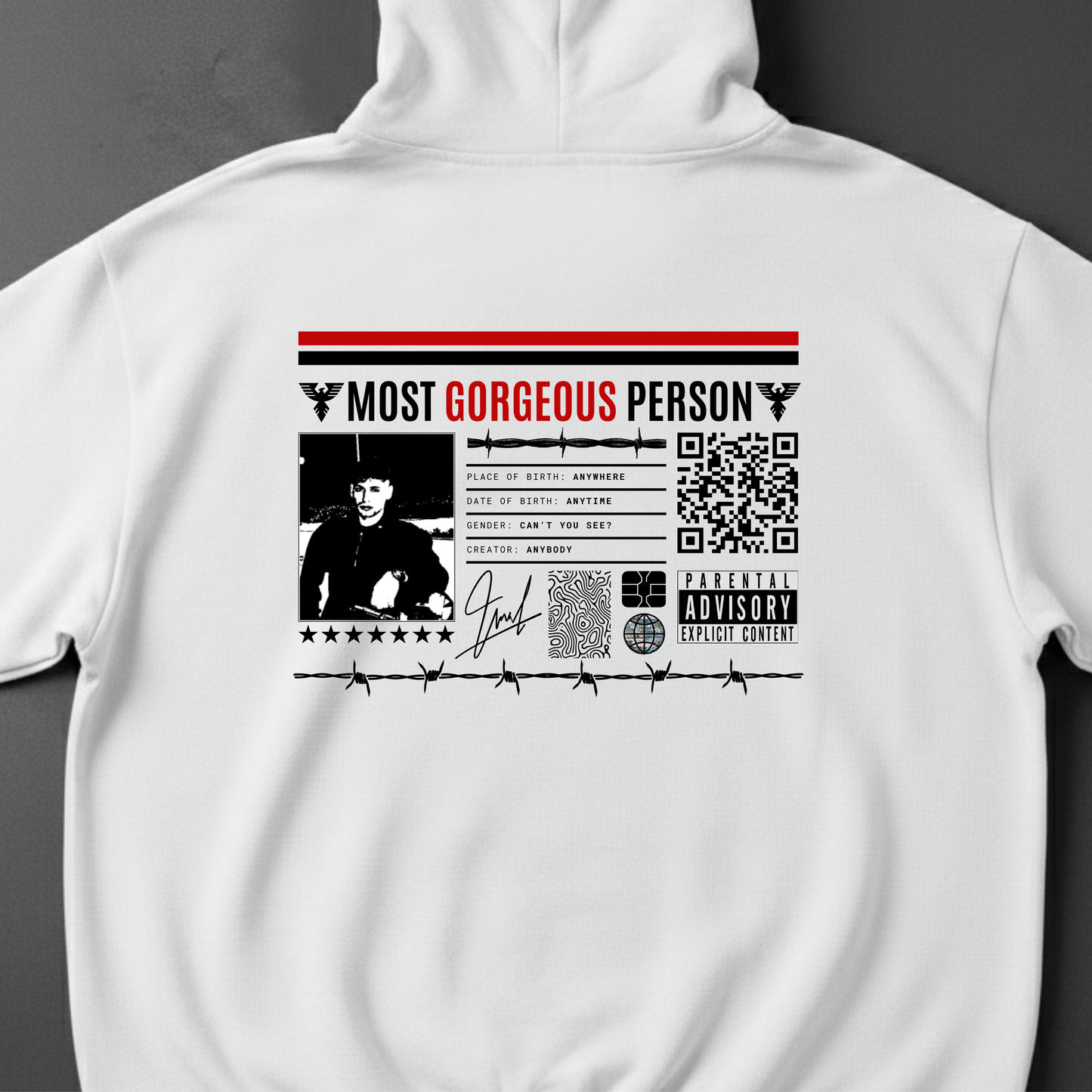 CODALY™ Kişiye Özel QR Tasarım Hoodie #2