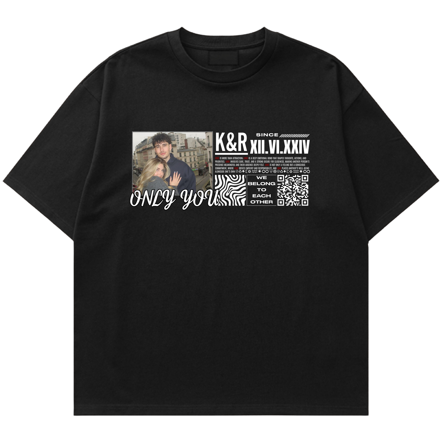 CODALY™ Kişiye Özel QR Tasarım T-shirt #1