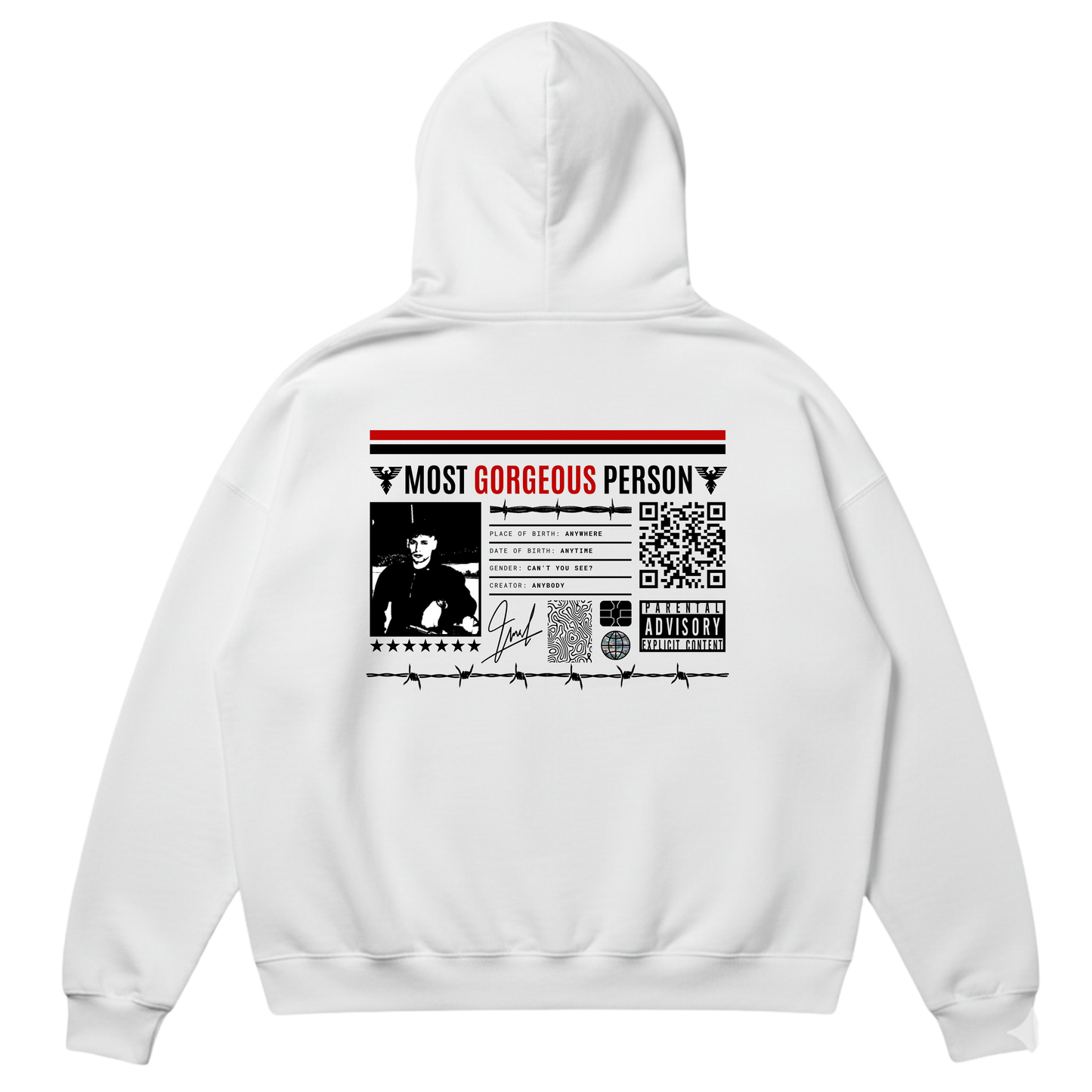 CODALY™ Kişiye Özel QR Tasarım Hoodie #2