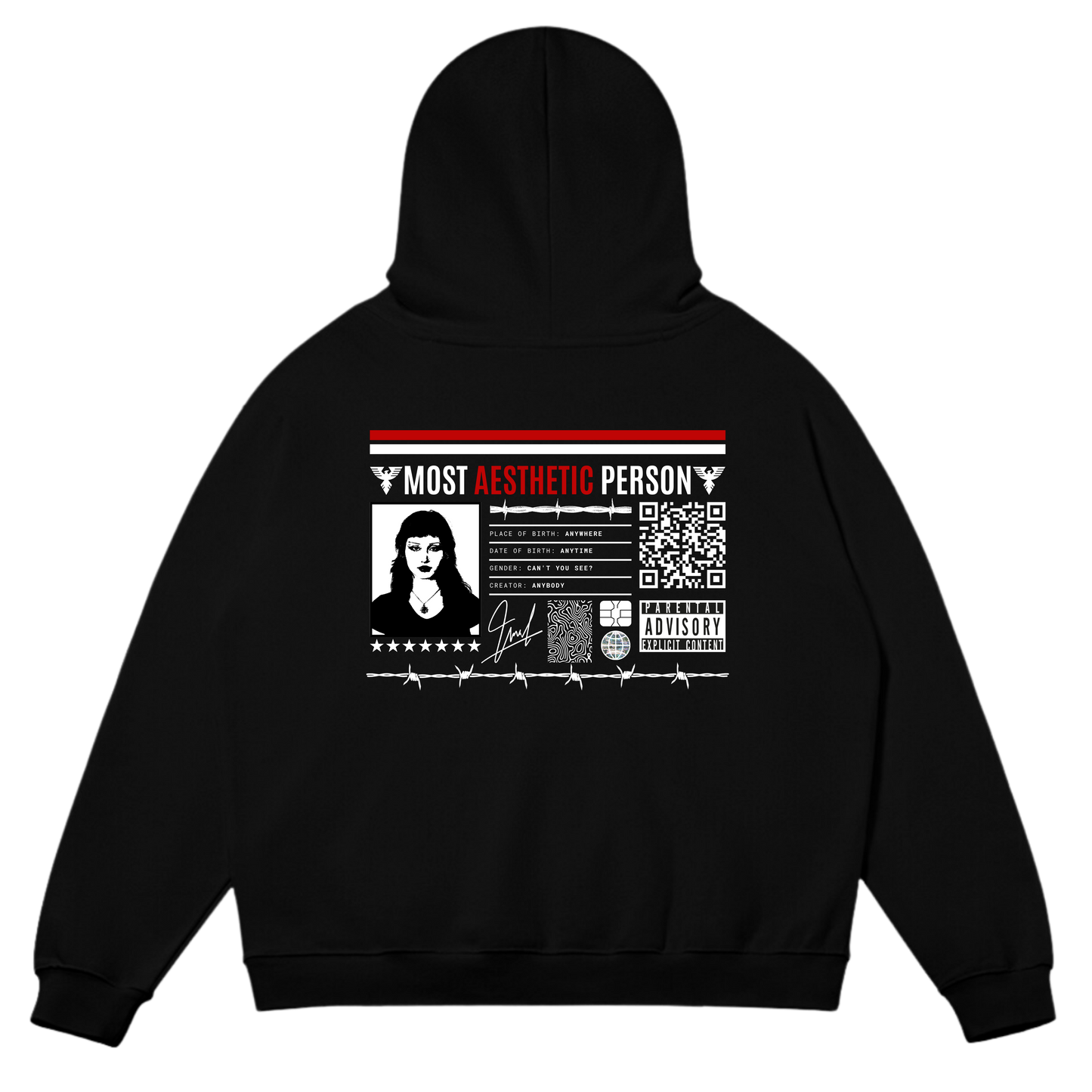 CODALY™ Kişiye Özel QR Tasarım Hoodie #2