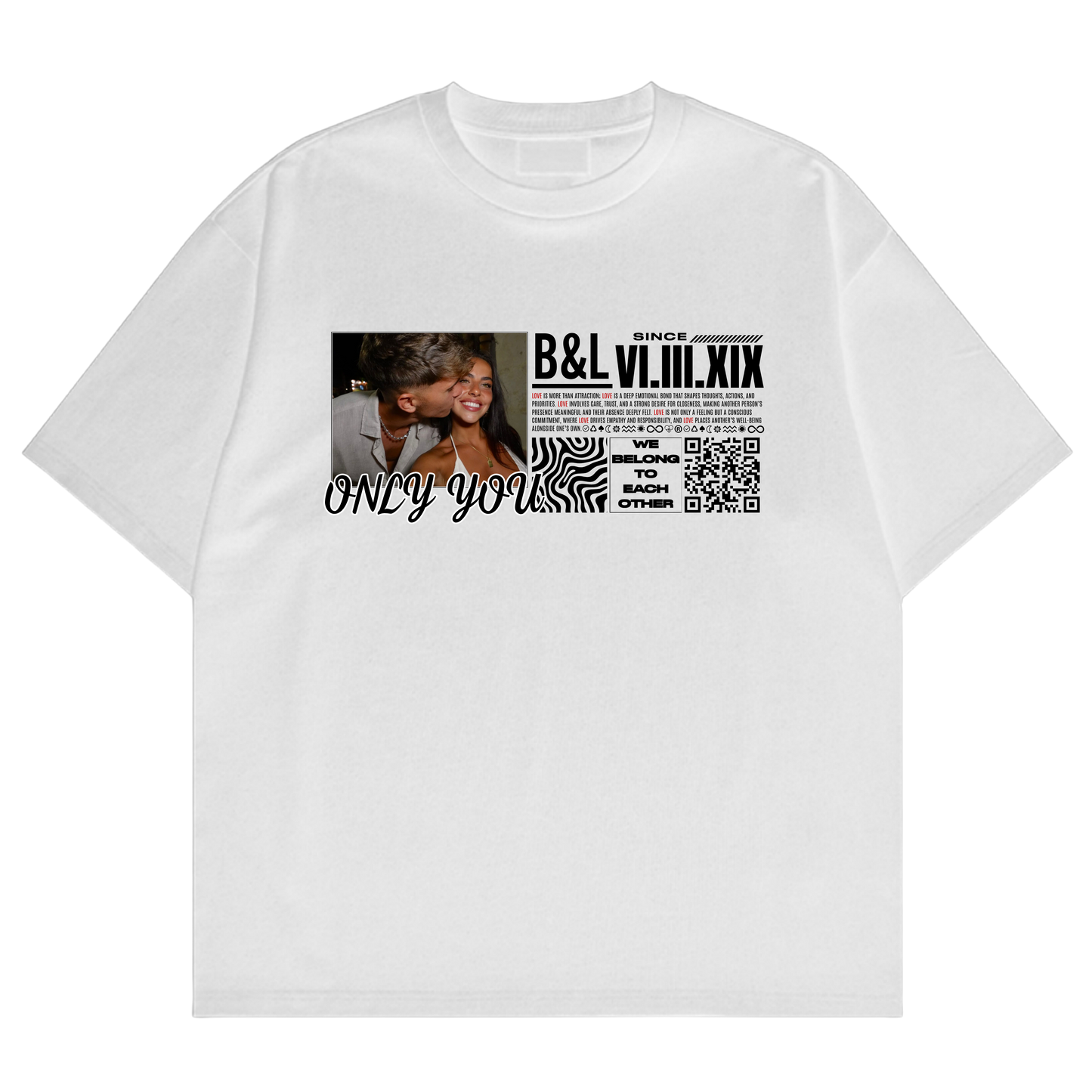 CODALY™ Kişiye Özel QR Tasarım T-shirt #1